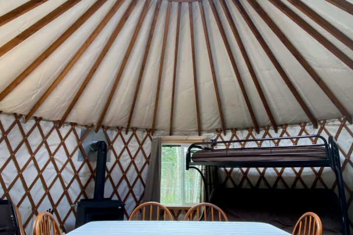a large bed in a bedroom