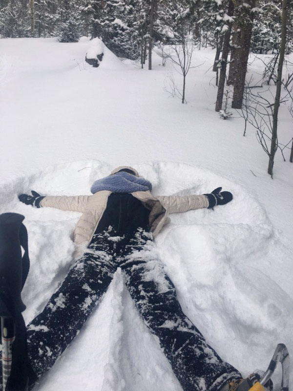 a pile of snow